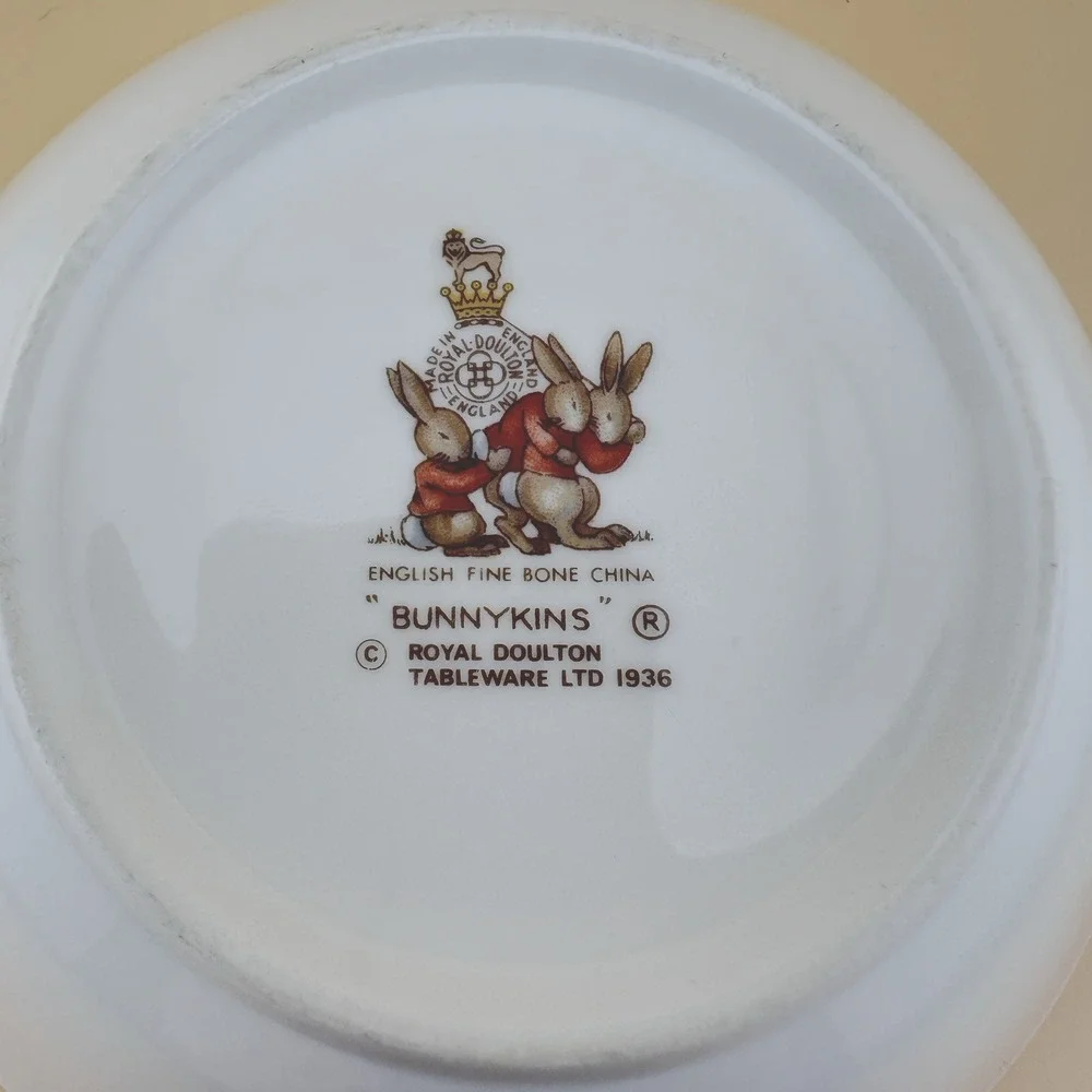 Royal Doulton Bunnykins English Fine Bone China Replacement Bowl Tickets EUC